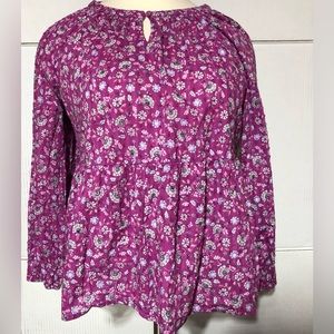 Lane Bryant size 18/20 100% cotton top for spring. 36” L 21” p2p